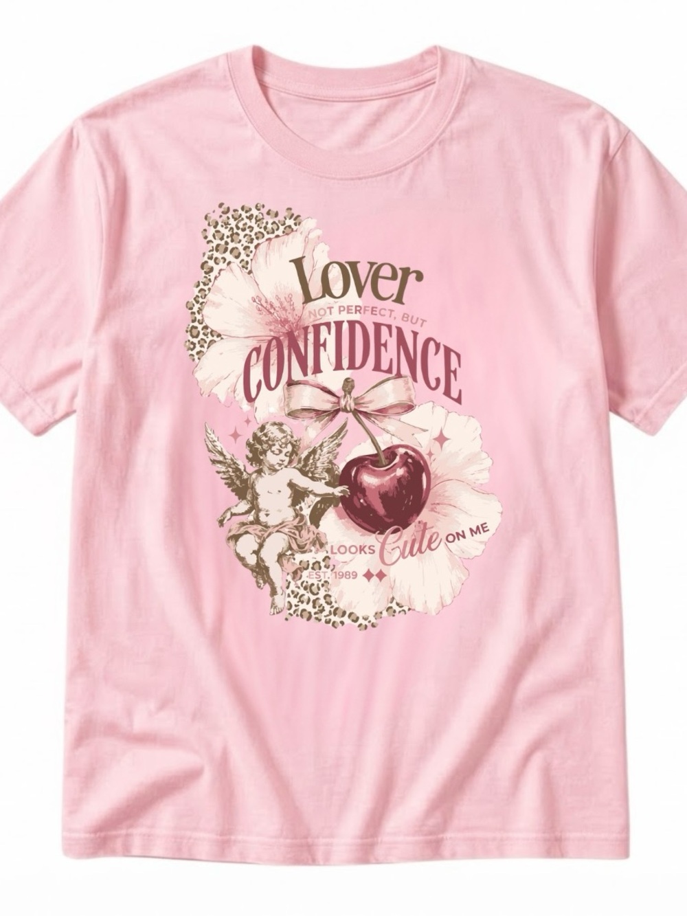 Gildan Pink Graphic Tee - Confidence Lover